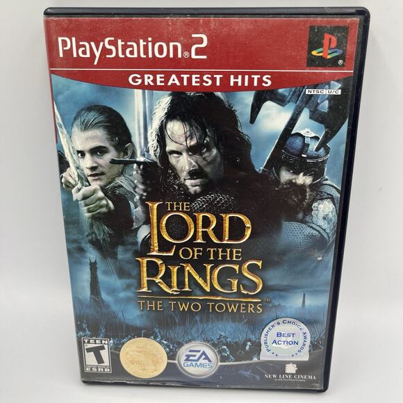 Lord of the Rings: The Two Towers (Sony PlayStation 2, 2002 PS2) Complete - Picture 1 of 8